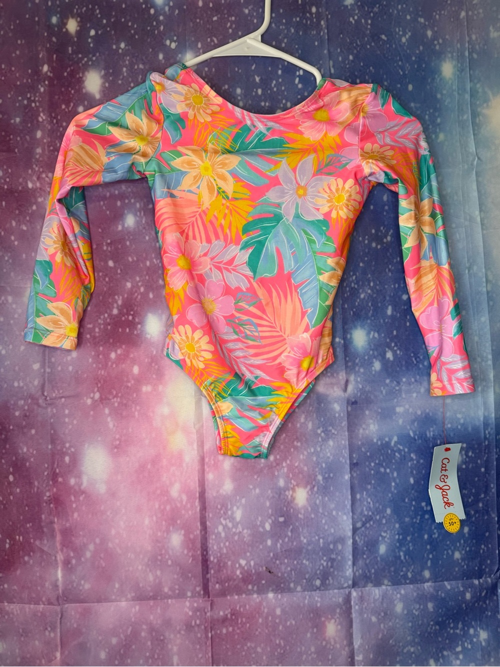 New Cat & Jack swimsuit with bow on back size girls XS